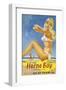 Herne Bay Girl in White Bikini-null-Framed Art Print