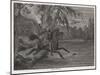 Herne the Hunter Herne the Hunter Plunges into the Lake-George Cruikshank-Mounted Art Print