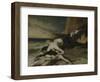 Hero, Having Thrown Herself from the Tower at the Sight of Leander Drowned, Dies on His Body-William Etty-Framed Giclee Print