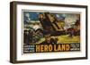 Hero Land, WWI Movie Poster-null-Framed Giclee Print