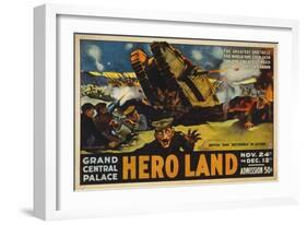 Hero Land, WWI Movie Poster-null-Framed Giclee Print