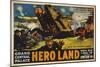 Hero Land, WWI Movie Poster-null-Mounted Giclee Print