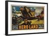 Hero Land, WWI Movie Poster-null-Framed Giclee Print