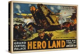 Hero Land, WWI Movie Poster-null-Stretched Canvas