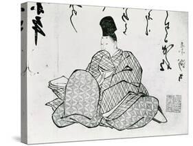 Hero of a Monogatari by Ariwara No Narimira (825-880) 17th-19th Century-null-Stretched Canvas