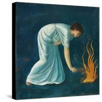 Hero war in der griechischen Mythologie eine Priesterin der Aphrodite in Sestos-Edward Burne-Jones-Stretched Canvas