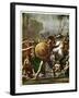 Hero Worship: Detail from the Intervention of the Sabine Women, 1799-Jacques-Louis David-Framed Giclee Print