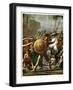 Hero Worship: Detail from the Intervention of the Sabine Women, 1799-Jacques-Louis David-Framed Giclee Print