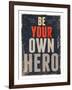 Hero-null-Framed Art Print