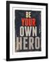 Hero-null-Framed Art Print