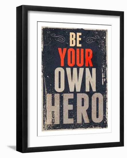 Hero-null-Framed Art Print