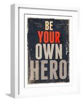 Hero-null-Framed Art Print