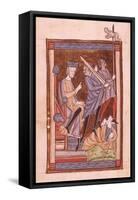 Herod Ordering the Massacre of the Innocents, Miniature from a Medieval Psaltery-null-Framed Stretched Canvas
