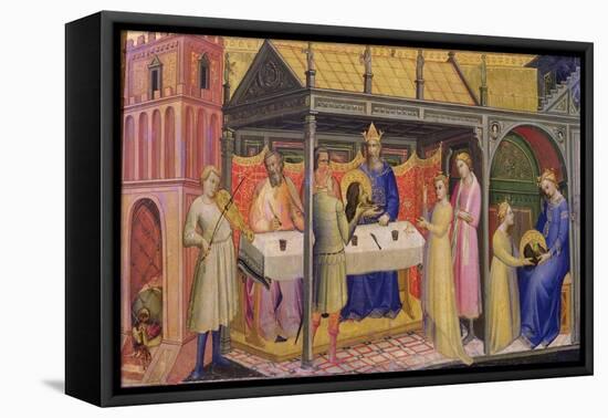 Herod's Banquet-Lorenzo Monaco-Framed Stretched Canvas