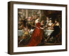 Herod's Feast-Peter Paul Rubens-Framed Giclee Print