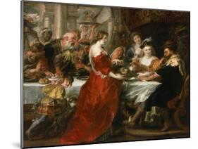 Herod's Feast-Peter Paul Rubens-Mounted Giclee Print