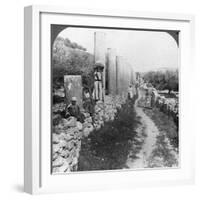 Herod's Street of Columns, Samaria, Palestine (Israe), 1905-Underwood & Underwood-Framed Photographic Print