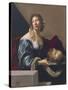 Herodias Bearing Head of St John Baptist-Claude Mellan-Stretched Canvas