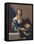 Herodias Bearing Head of St John Baptist-Claude Mellan-Framed Stretched Canvas