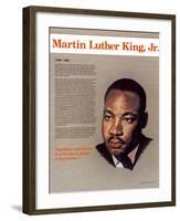 Heroes of the 20th Century - Martin Luther King Jr.-null-Framed Art Print