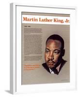 Heroes of the 20th Century - Martin Luther King Jr.-null-Framed Art Print