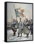 Heroes of the Marne, 1915-Georges Bertin Scott-Framed Stretched Canvas