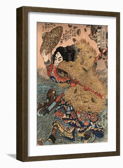 Heroes of the Suikoden-Kuniyoshi Utagawa-Framed Giclee Print