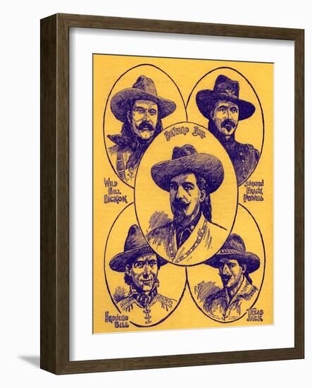 Heroes of the Wild West-Robert Prowse-Framed Giclee Print