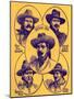 Heroes of the Wild West-Robert Prowse-Mounted Giclee Print