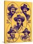 Heroes of the Wild West-Robert Prowse-Stretched Canvas