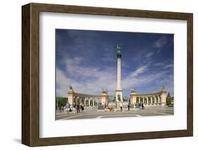 Heroes' Square in Budapest-Jon Hicks-Framed Photographic Print