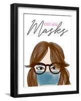 Heroes Wear Masks-Anna Quach-Framed Art Print