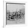 Heroic Sports of the Kraal, a Zulu War Dance, Zululand, South Africa, 1901-Underwood & Underwood-Framed Giclee Print
