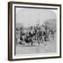 Heroic Sports of the Kraal, a Zulu War Dance, Zululand, South Africa, 1901-Underwood & Underwood-Framed Giclee Print