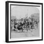 Heroic Sports of the Kraal, a Zulu War Dance, Zululand, South Africa, 1901-Underwood & Underwood-Framed Giclee Print