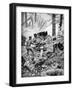 Heroism of a Italian 75mm Battery, World War I, 1915-null-Framed Giclee Print