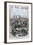 Heroism of a Russian Military Band, Battle of Yalu River, Russo-Japanese War, 1904-null-Framed Giclee Print