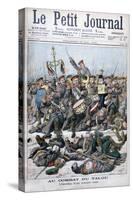 Heroism of a Russian Military Band, Battle of Yalu River, Russo-Japanese War, 1904-null-Stretched Canvas