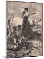 Heroism of the Maid of Sragossa Ad 1808-William Heysham Overend-Mounted Giclee Print