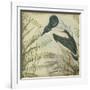 Heron and Ferns I-Vision Studio-Framed Art Print