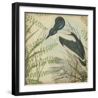 Heron and Ferns I-Vision Studio-Framed Art Print