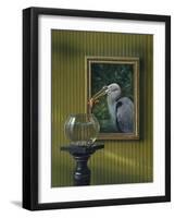 Heron and Goldfish-Harro Maass-Framed Giclee Print