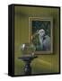 Heron and Goldfish-Harro Maass-Framed Stretched Canvas