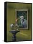 Heron and Goldfish-Harro Maass-Framed Stretched Canvas