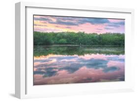 Heron and Mangroves-Robert Goldwitz-Framed Photographic Print