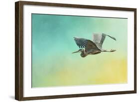 Heron at Sea-Jai Johnson-Framed Giclee Print