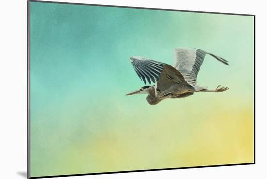 Heron at Sea-Jai Johnson-Mounted Giclee Print