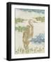 Heron Collage - Stand-Belle Poesia-Framed Giclee Print