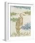 Heron Collage - Stand-Belle Poesia-Framed Giclee Print