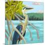 Heron Hideout-Dora Knuteson-Mounted Giclee Print